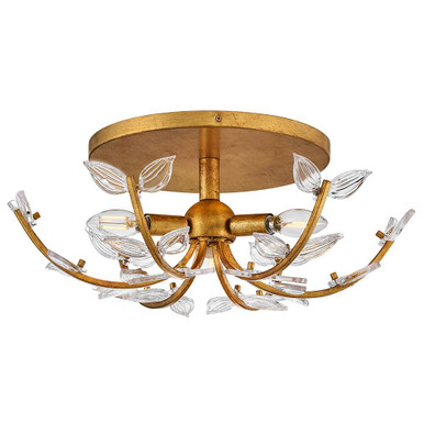 Aliso 15W 3 LED Medium Semi Flush Mount 20 Inch Wide by Hinkley - 48283DA