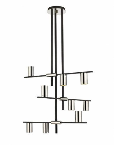 Calumet 9 Light Chandelier 25 x 36 Inch Wide by Z-Lite - 814-9MB-PN