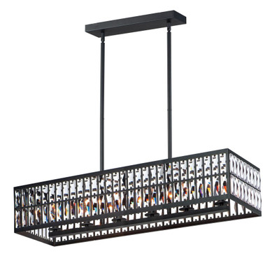 Madeline 6 Light Medium Linear Pendant by Maxim - 21817BCBK