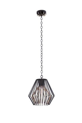 Metro I 1 Light Medium Pendant 18 Inch Tall by Kalco - 502250BZG