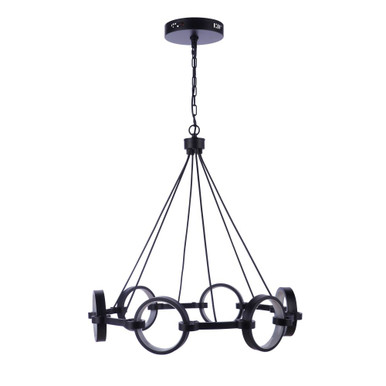 Context 30W 6 LED Chandelier 27.25 Inch Tall and 28 Inch Wide by Craftmade - 59326-FB-LED