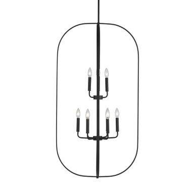 Loretto 9 Light Chandelier 45.75 Inch Tall and 24 Inch Wide by Generation - GLC1329