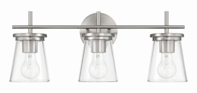 Connell 3 Light Bath Vanity 9.38 Inch Tall and 22 Inch Wide by Craftmade - 60403
