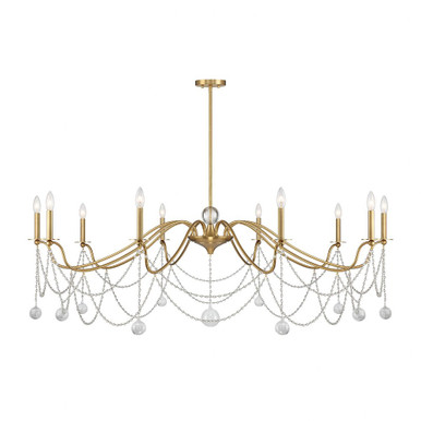 Mariposa 10 Light Oversized Chandelier by Savoy House - 1-7504-10-322