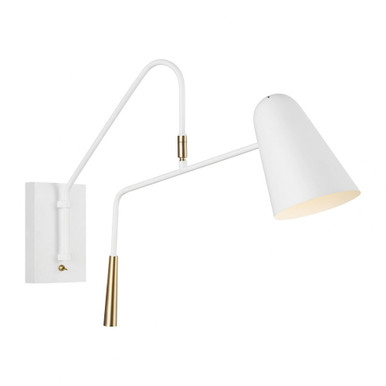 Simon 1 Light Wall Sconce 17.25 Inch Tall by Visual Comfort Studio - EW1041
