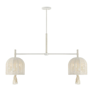Lunara 6 Light Chandelier 25.5 Inch Tall and 44 Inch Wide by Savoy House - 1-3403-6-341