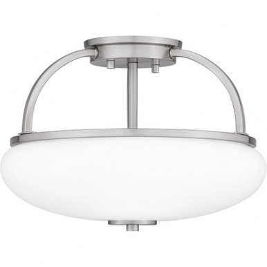 Easton 3 Light 13.25 Inch Wide Semi Flush Mount by Quoizel - QSF5364