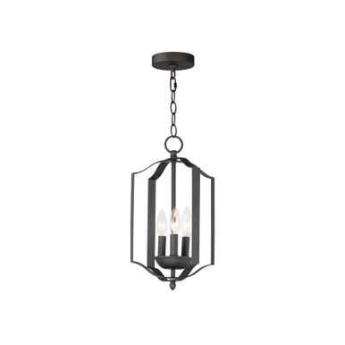 Provident 3 Light Mini Caged Chandelier by Maxim - 10035BK