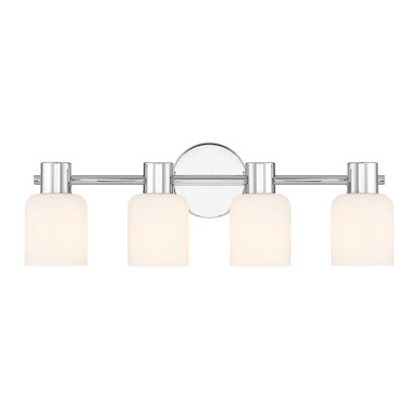Strand 4 Light Bath Vanity 8 Inch Tall and 23.25 Inch Wide by Savoy House - L8-9022-4
