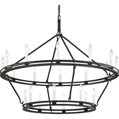 Sutton 20 Light Chandelier 37 Inches Tall and 44 Inches Wide by Troy - F6239-TBK