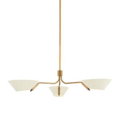 Sacramento 3 Light Chandelier 8.25 Inches Tall and 43 Inches Wide by Troy - F8143-PBR/SSD