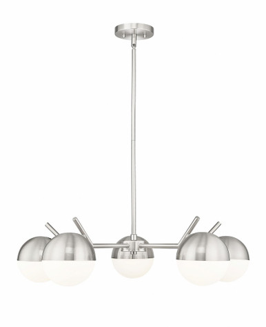 Realm Sphere 5 Light Chandelier 8 Inch Tall and 32 Inch Wide By Z-Lite - 7517-5