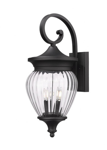 Davina 4 Light Outdoor Wall Lantern by Z Lite - 5016B-BK