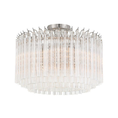 Lofton 5 Light Semi Flush Mount 13 Inch Tall and 18 Inch Wide by Crystorama - LOF-5005_CEILING