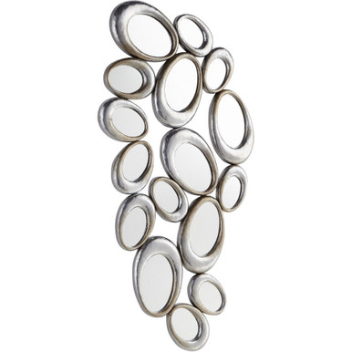 Ovate Reflections Mirror 23 Inch Wide by 43.25 Inch High by Cyan - 10411