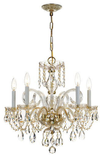 Traditional Crystal 5 Light Medium Chandelier by Crystorama 1005 - 1005