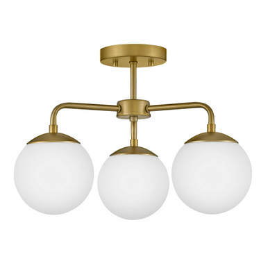Julep 15W 3 LED 20 Inch Wide Semi Flush Mount by Lark - 84203