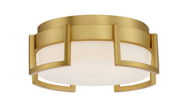 Bezel Set 15W 1 LED 10 Inch Wide Flush Mount by George Kovacs - P953-1-248-L