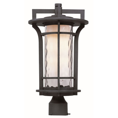 Oakville 9W 1 LED Outdoor Pole/Post Mount 10 x 17.75 inches by Maxim  - 65780WGBO