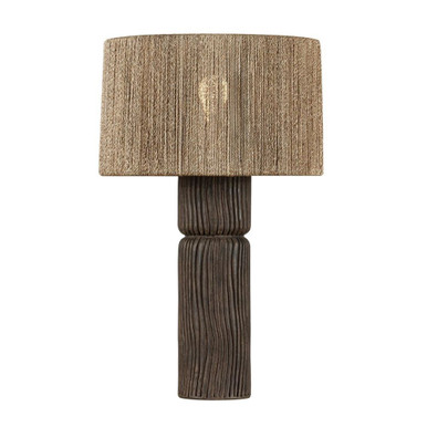 Folk 1 Light Table Lamp 27.25 Inch Tall and 17 Inch Wide by Troy - PTL1427-PBR/CSK