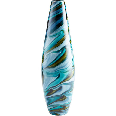 Chalcedony 6 Inch Large Vase by Cyan  - 09503