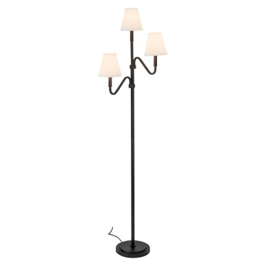 Sloan 3 Light Floor Lamp 68.13 Inch Tall and 22.88 Inch Wide by Alora - FL445368
