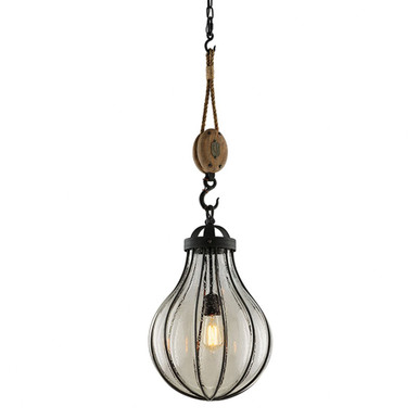 Murphy 1 Light Medium Pendant 13.5 Inches Wide by 40 Inches High by Troy - F4905-FOR