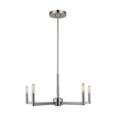 Fullton 5 Light Chandelier 10.38 X 27.13 Inch Wide by Visual Comfort Studio - 3164205C