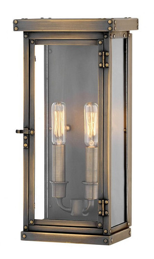 Hamilton 2 Light Candle Style Wall Lantern 14.25 Inch Tall by Hinkley - 2004DS