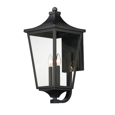 Sutton Place VX 2 Light Outdoor Wall Lantern 22 Inch Tall by Maxim - 40235CLBK