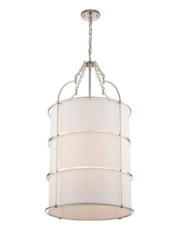 Carson 8 Light Small Foyer Chandelier by Kalco - 513252PN