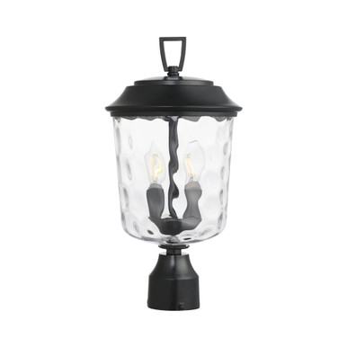 Prescott 2 Light Outdoor Post Mount 17.5 Inch Tall and 9 Inch Wide by Maxim - 34219WGDBZ