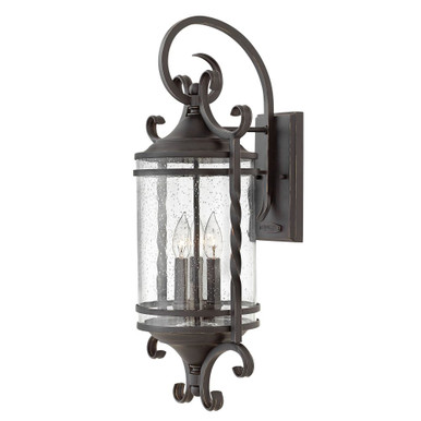 Casa 3 Light Outdoor Candle Style Wall Lantern by Hinkley - 1148OL-CL