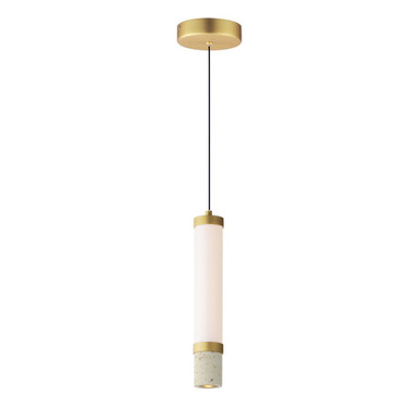 Travertine 11W 2 LED Light Mini Pendant by ET2 - E11051-01TVGLD