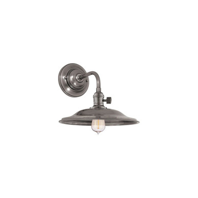 Heirloom 1 Light Industrial Wall Sconce 10 Inch Tall by Hudson Valley - 8000-MS2
