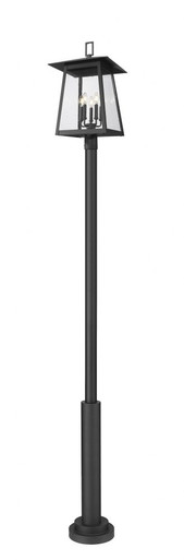 Rainer 5 Light Outdoor Post Mount 122 x 15.5 Inches by Z-Lite - 5015PHXLR-5010P-BK