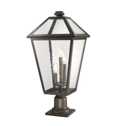 Talbot 3 Light Traditional Medium Outdoor Pier Mount by Z-Lite - 579PHXLR-533PM-ORB
