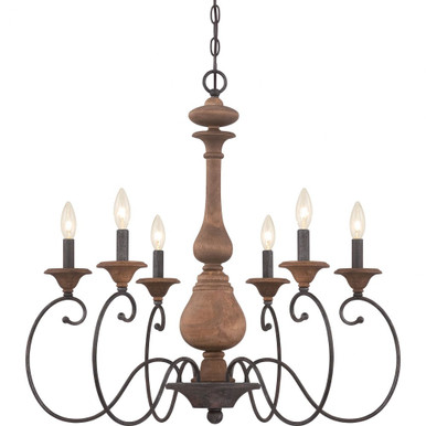 Auburn 6 Light Large Chandelier by Quoizel - ABN5006RK