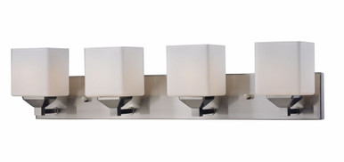 Quube 4 Light Bath Vanity in Architectural Style 30 x 6.75 Inch by Z Lite - 2104-4V