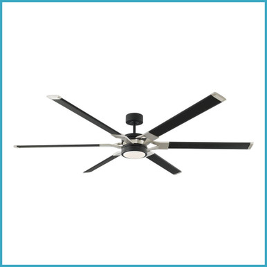 Loft 72 Inch 6 Blade Ceiling Fan with Light Kit by VC Fan - 6LFR72D