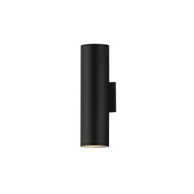 Stout 18W 2 LED Outdoor Wall Mount 15 Inch Tall and 4.25 Inch Wide by Maxim - 86216BK
