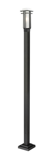 Abbey 1 Light Outdoor Post Mount Lantern 9.25 x 110.75 Inches by Z-Lite - 549PHM-536P-BK