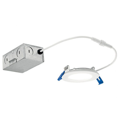 Direct To Ceiling 1 Led Round Slim Downlight 2 x 3.5 Inches by Kichler - DLSL03R3090WHT