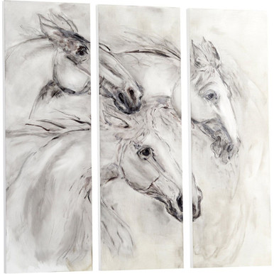 Galloping 47.25 Inch Wall Art by Cyan  - 10420