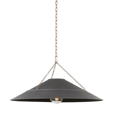 Arcane 1 Light Oversized Pendant by Troy - F1234-PBR/GRA