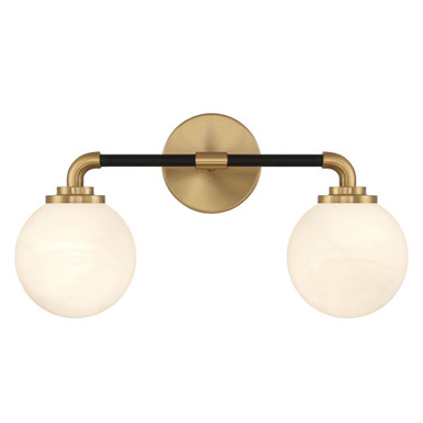 Dresden 2 Light Bath Vanity 10 Inch Tall and 18 Inch Wide by Savoy House - L8-9604-2-143