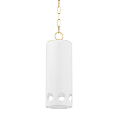 Jean 1 Light Pendant 17.75 Inches Tall and 6 Inches Wide by Mitzi - H705701-AGB/CGW