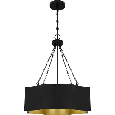 Zyler 4 Light Large Pendant by Quoizel - QP6755MBK