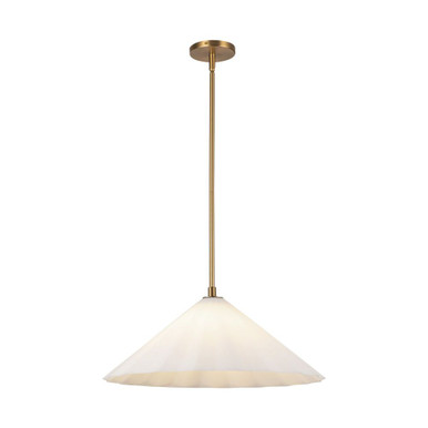 Serena 1 Light Pendant 8.25 Inch Tall and 20.5 Inch Wide by Alora - PD451820AGOP