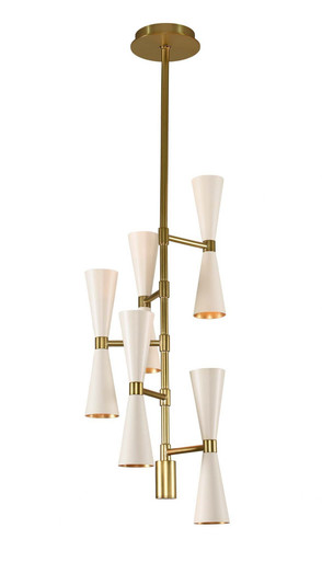 Milo 38 Inch 30W 10 LED Foyer by Kalco 310472WVB - 310472WVB